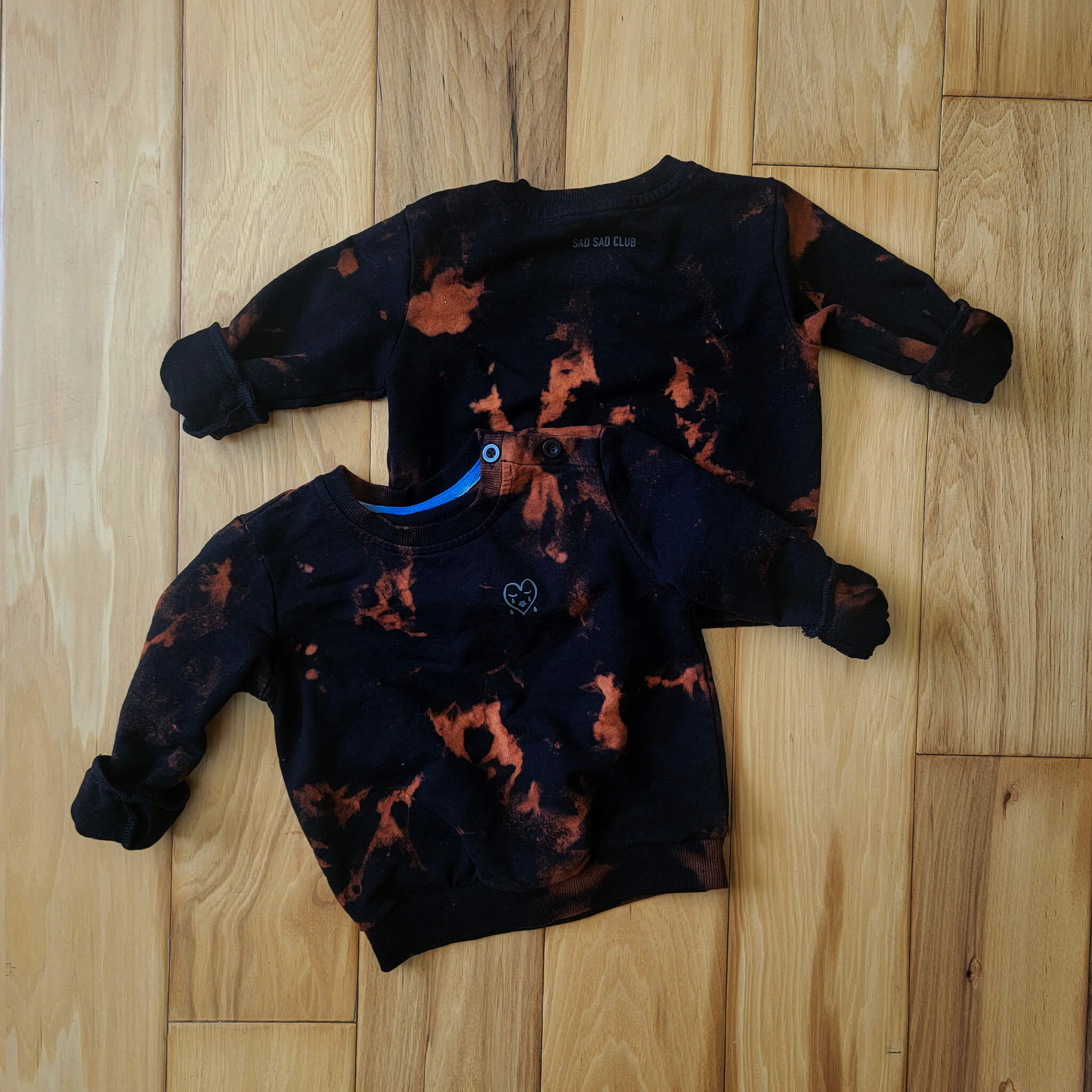 Toddlers Sweatshirt Reverse Bleach Sad Sad Club