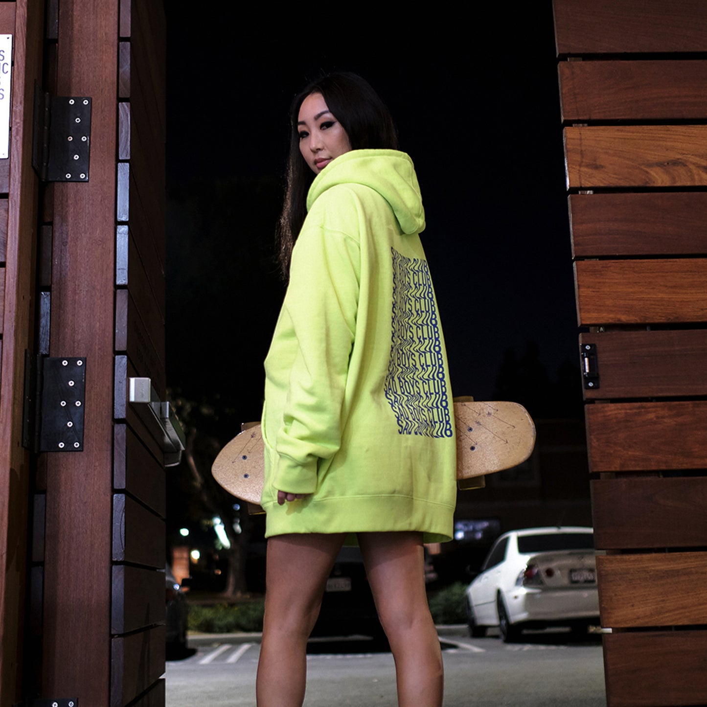 Sad Girls Classic Hoodie | Fluorescent Yellow