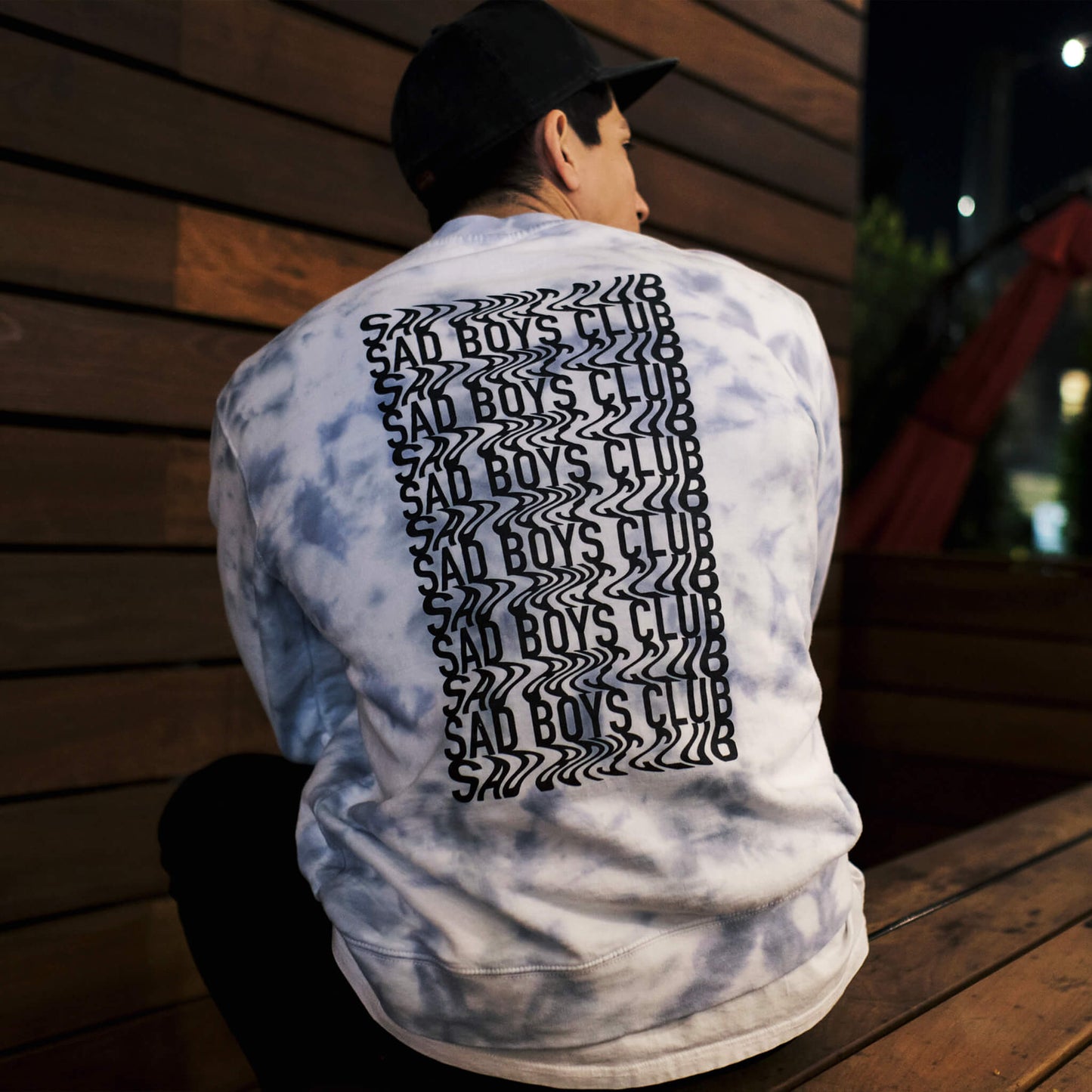 Sad Boys Sweatshirt | Grey Marble