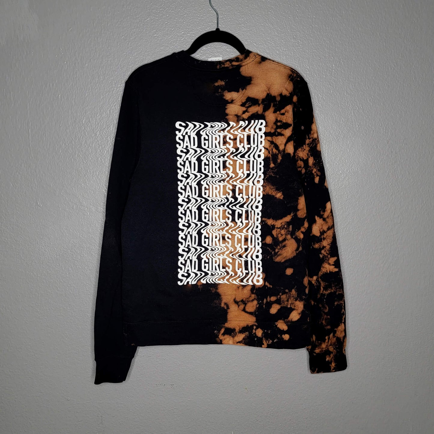 Sad Girls Sweatshirt | Split Bleached