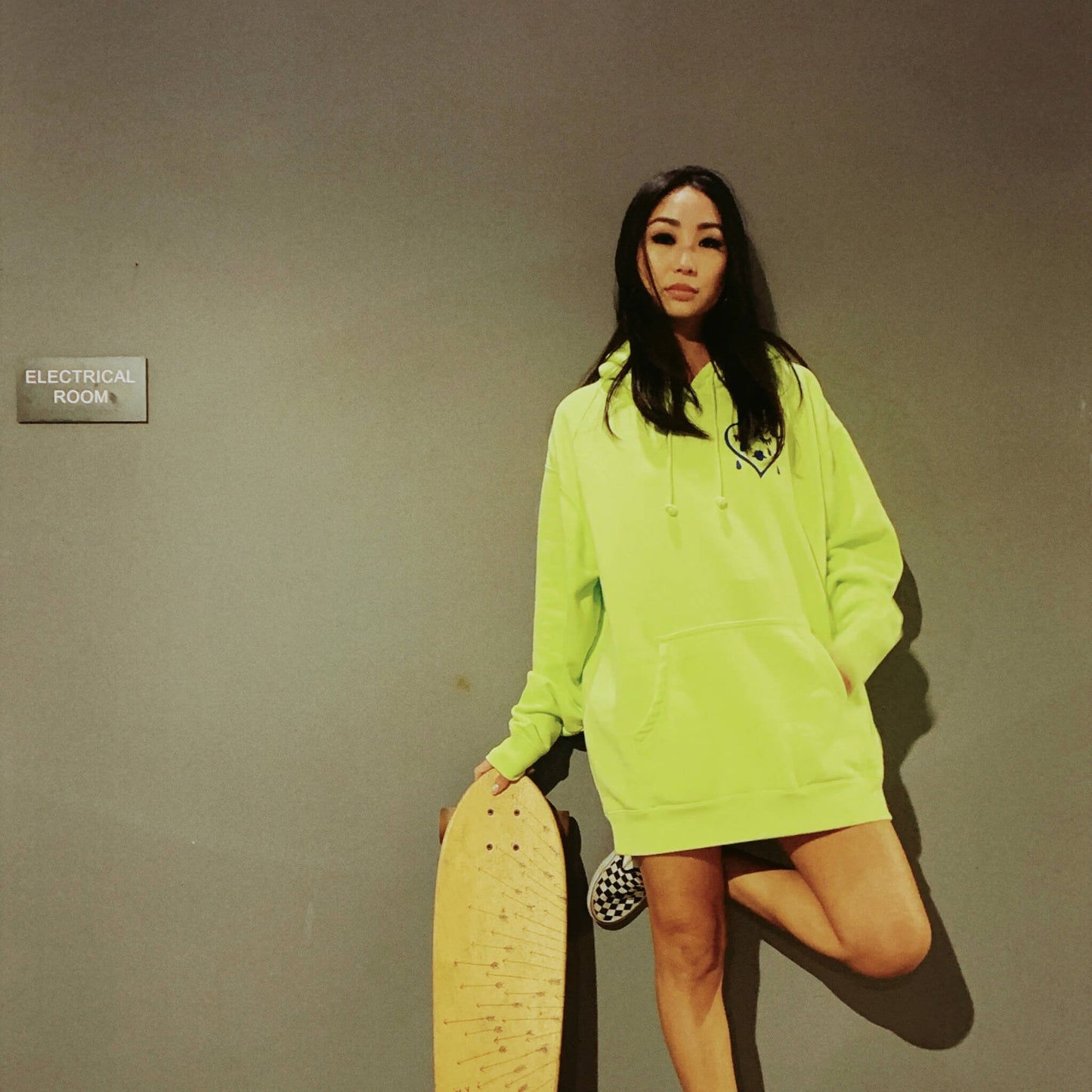 Sad Girls Classic Hoodie | Fluorescent Yellow