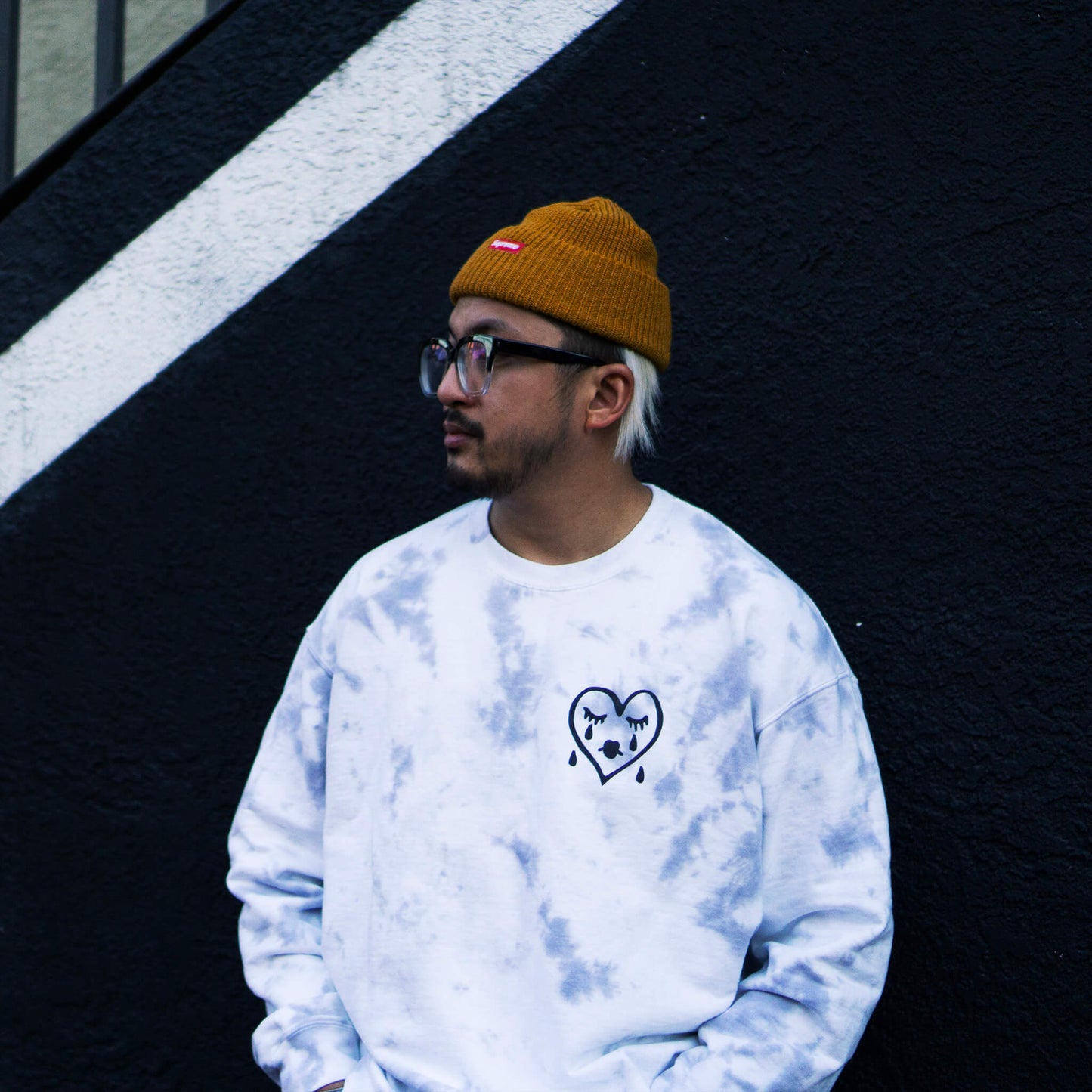 Sad Boys Sweatshirt | Grey Marble