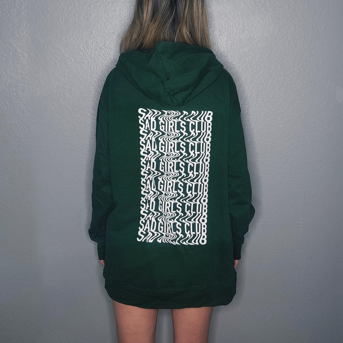 Sad Girls Classic Hoodie | Forest Green
