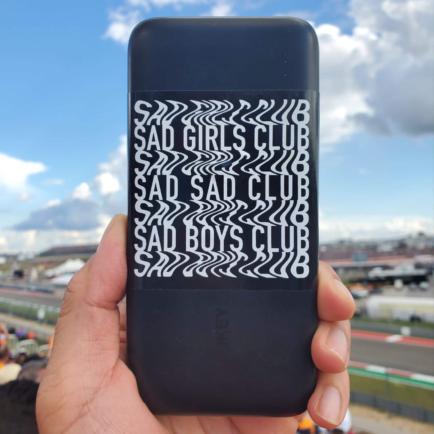Sad Sad Club Black Sticker
