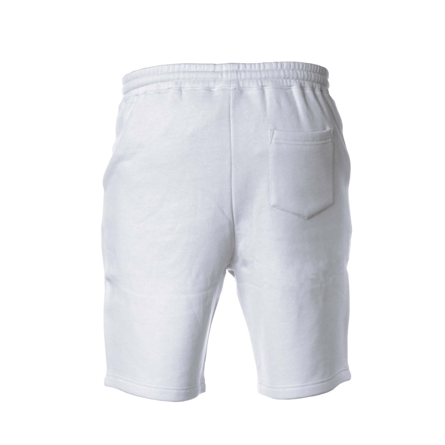 Embroidered Fleece Shorts | White