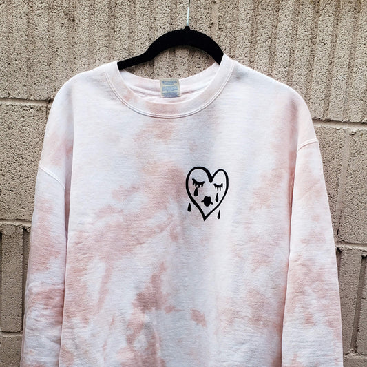 Sad Girls Sweatshirt | Nude Pink - XL