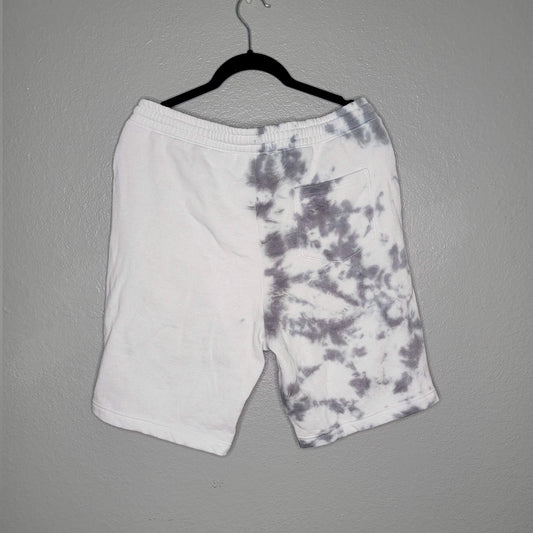Embroidered Fleece Shorts - Split Grey Marble