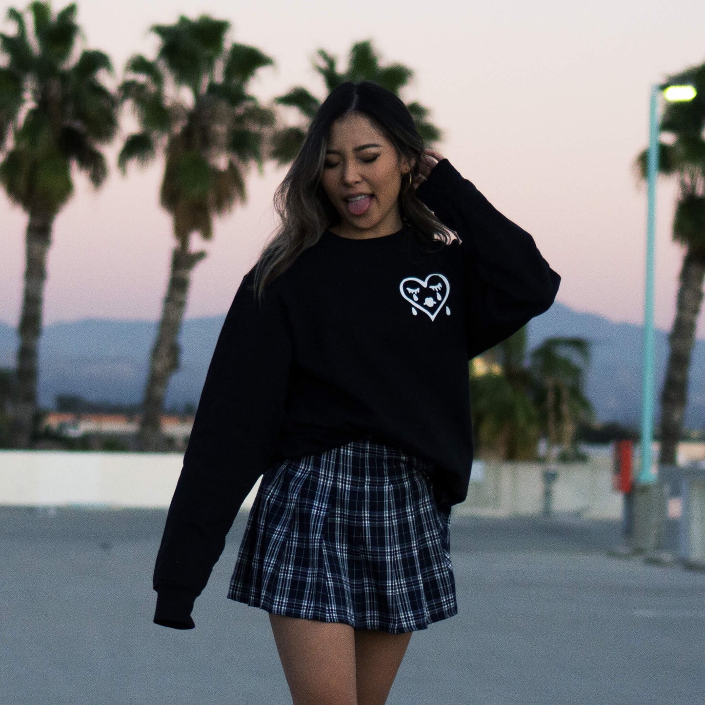 Sad Girls Sweatshirt | Black