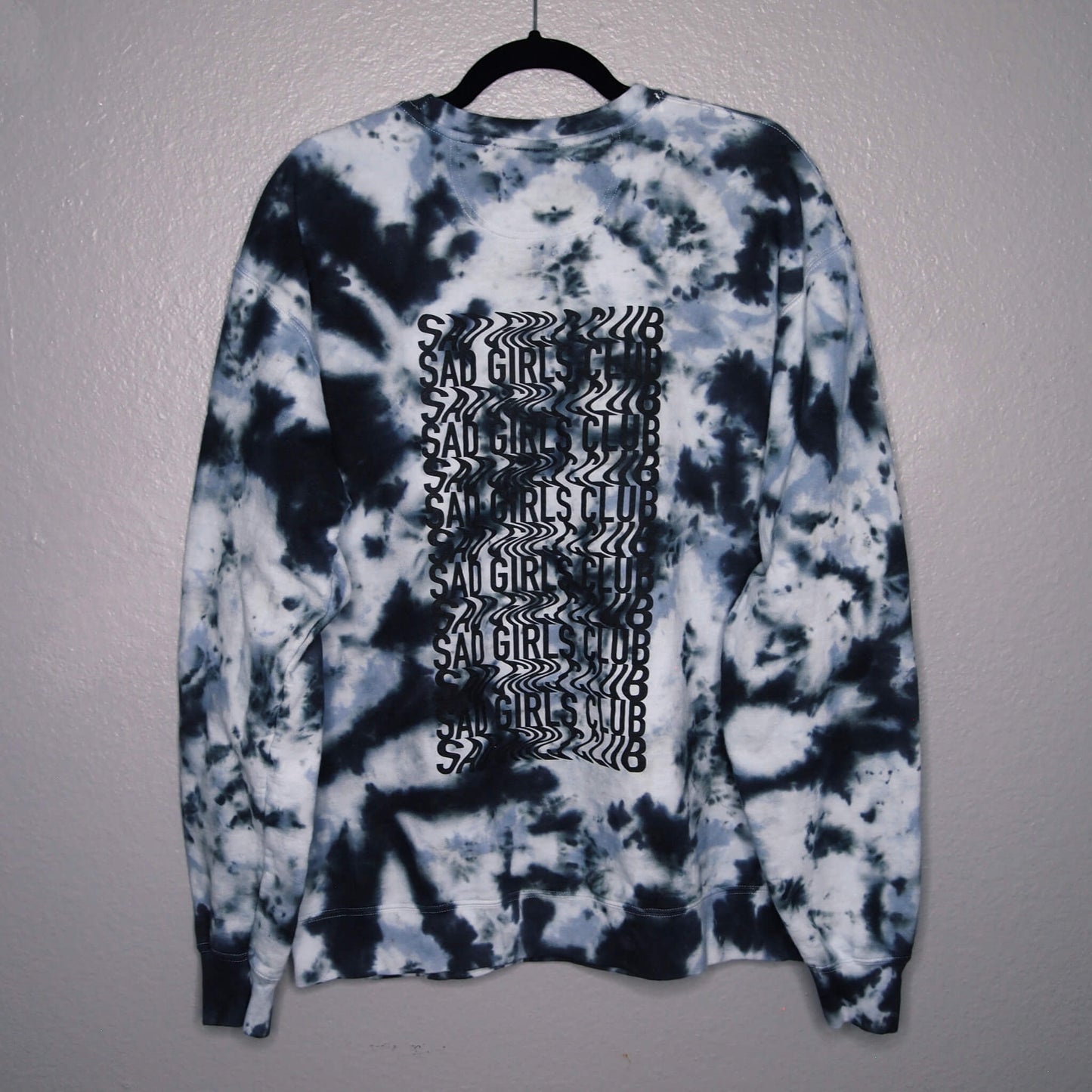 Sad Girls Sweatshirt | Marble Blue - XL