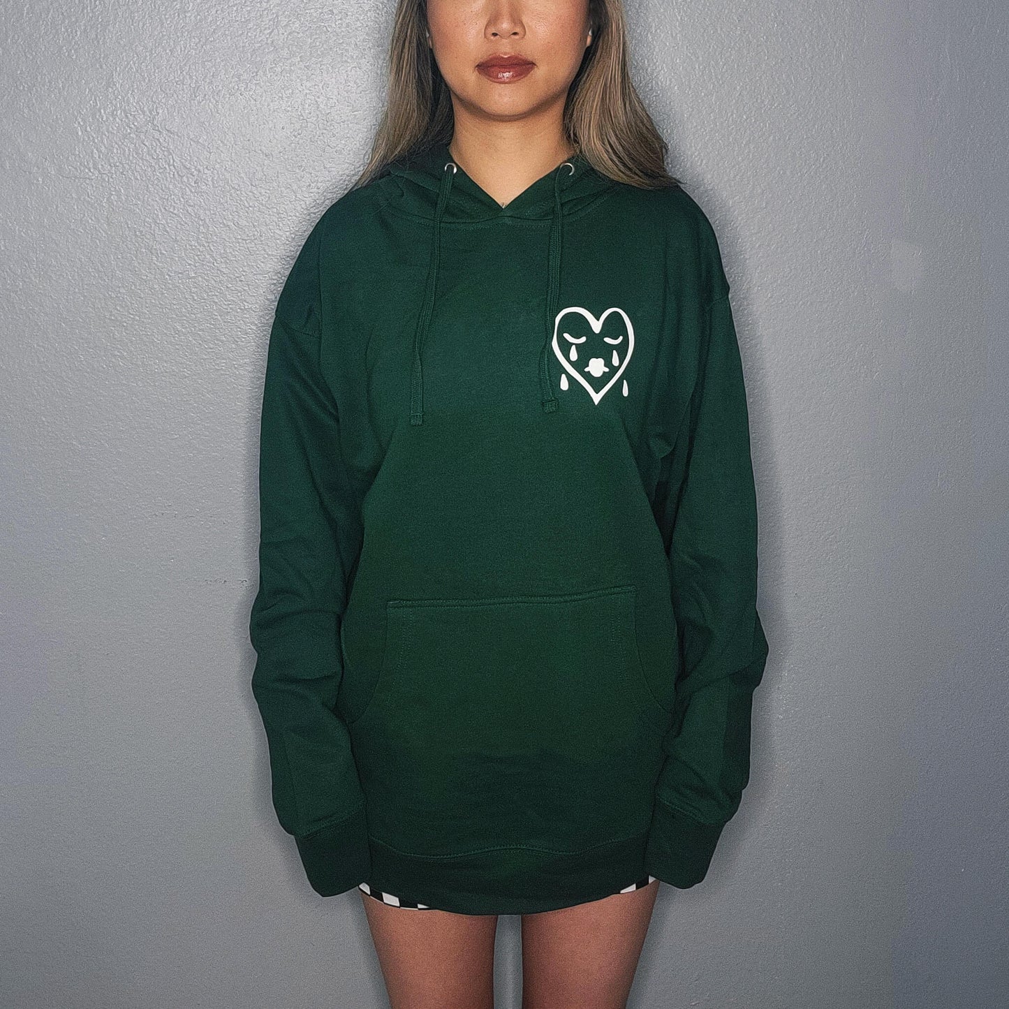 Sad Girls Classic Hoodie | Forest Green