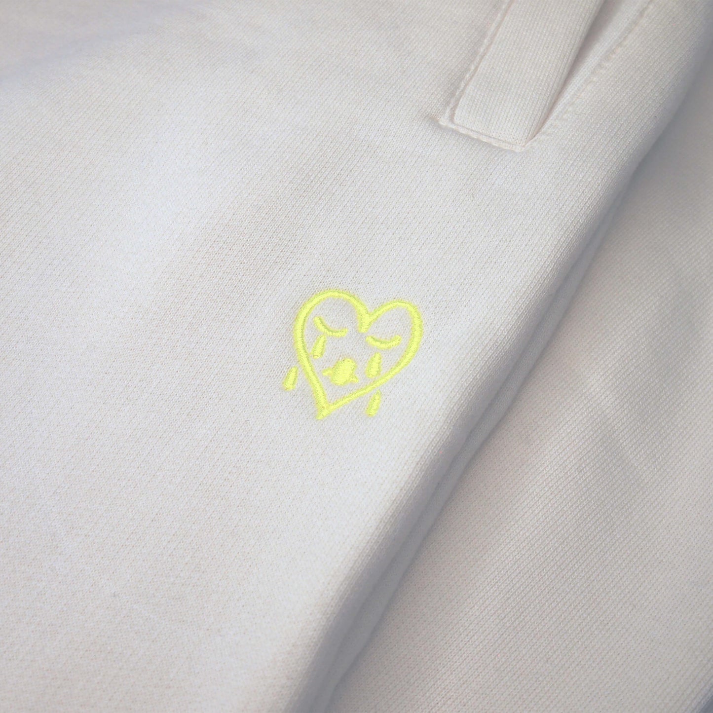 Organic Cotton Embroidered Sweatpants | Bone